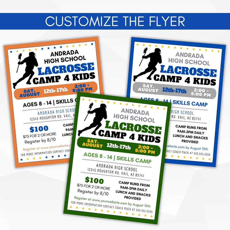 lacrosse clinic flyer