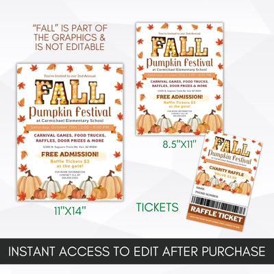 pumpkin theme flyers