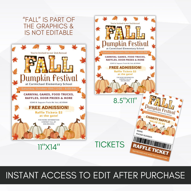 pumpkin theme flyers