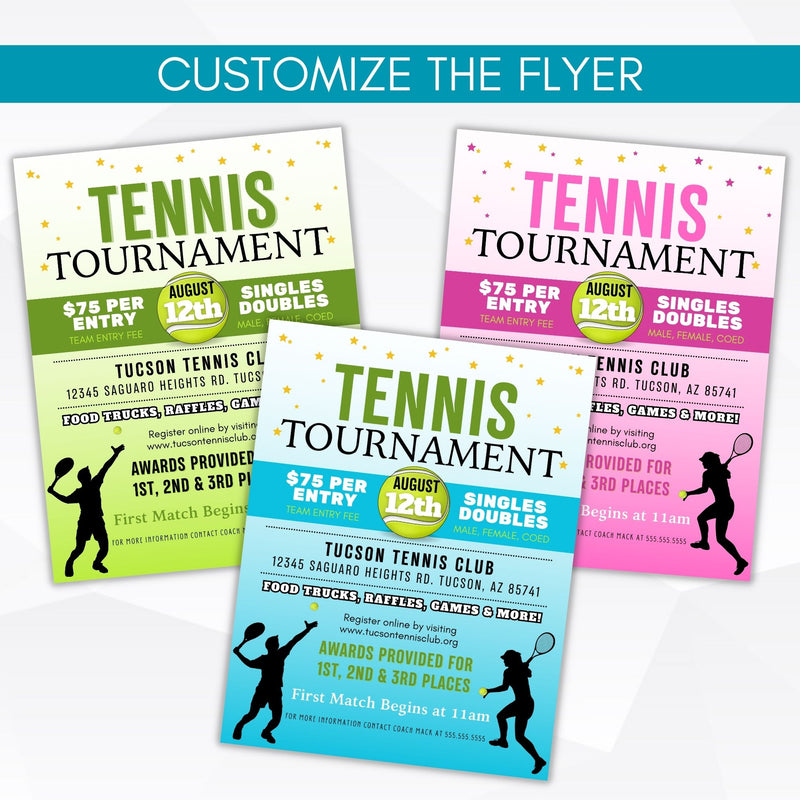 tennis flyers