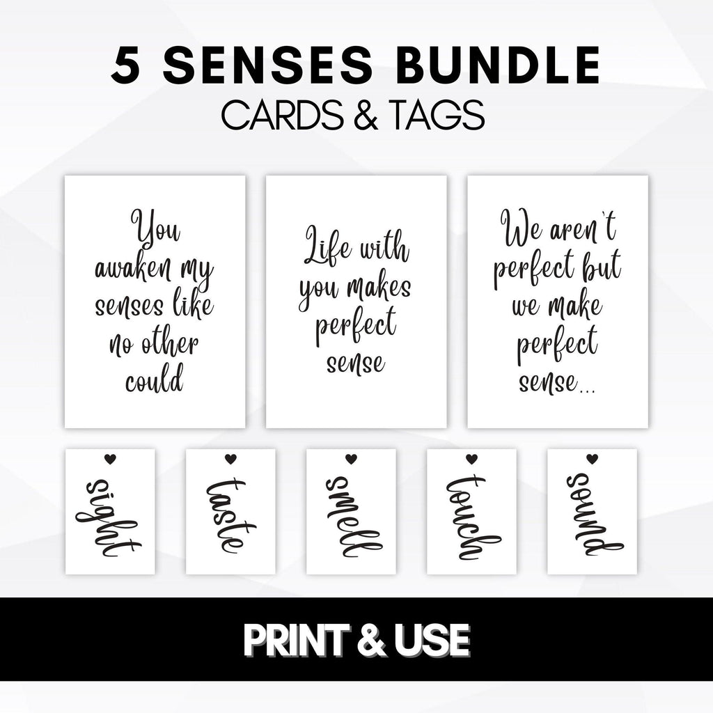 5 Senses Gift Tags Printable Free - Printable Word Searches