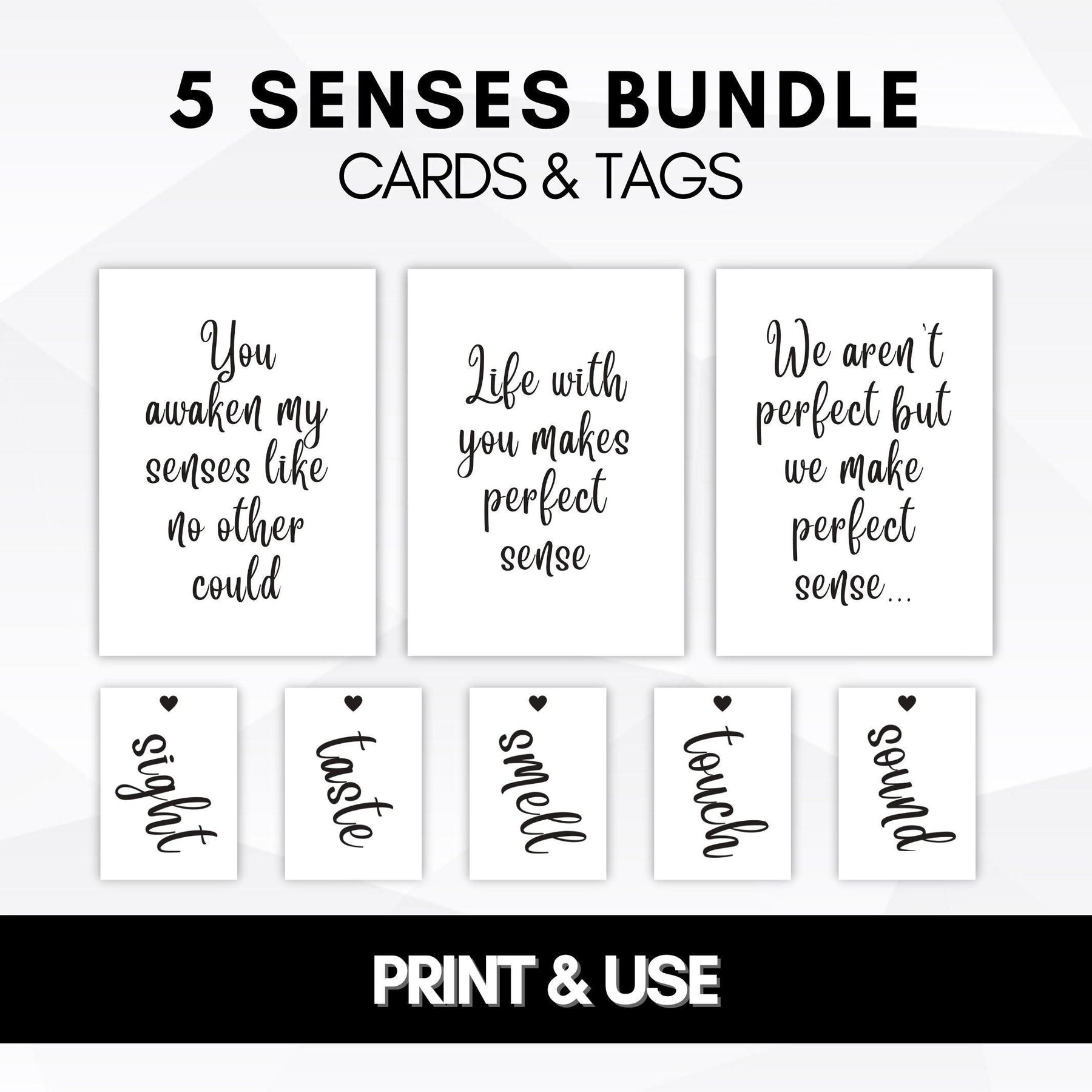 5 Senses Cards Five Senses Gift Tags Simple Desert Designs five-senses-gift-free-printable-tags-artofit