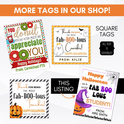 halloween gift tag ideas