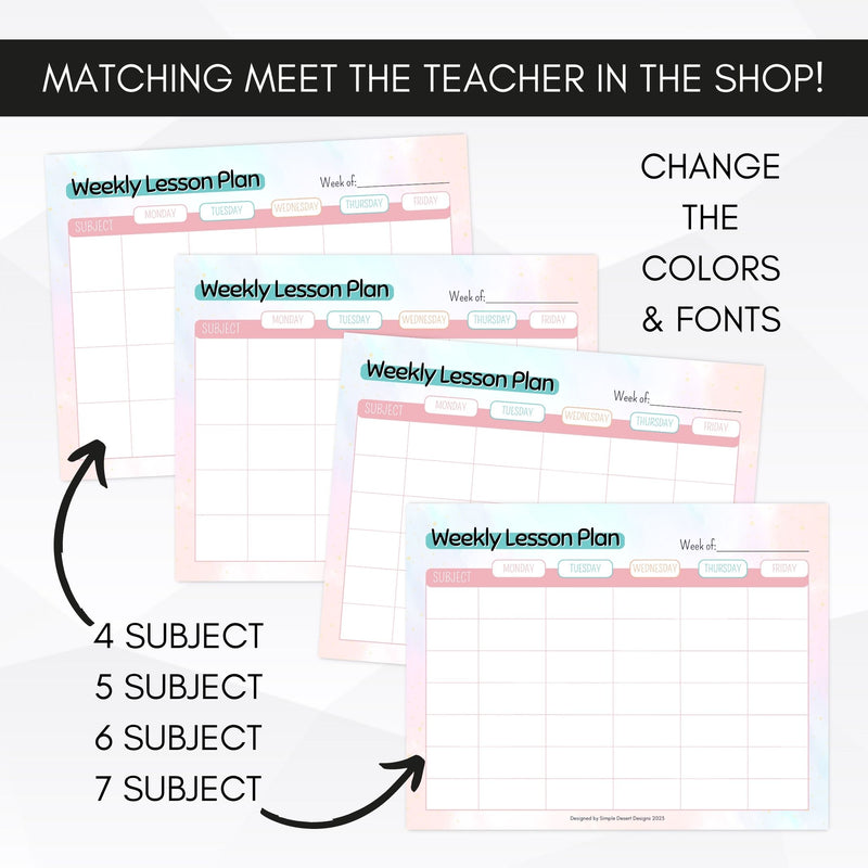 printable lesson plan templates