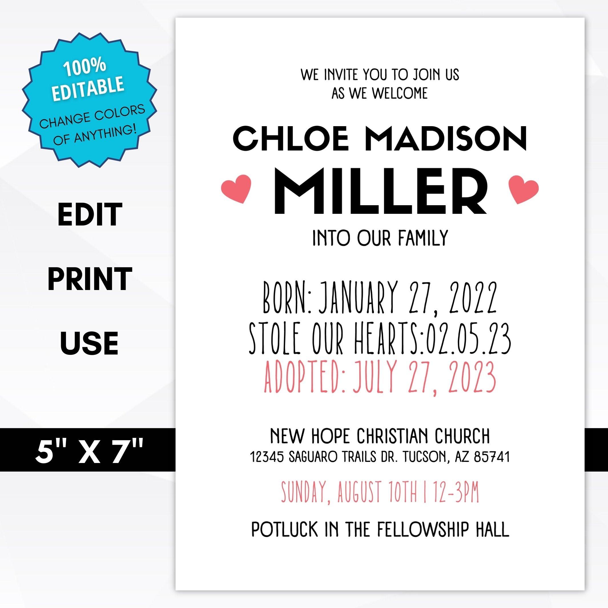 adoption party invitations