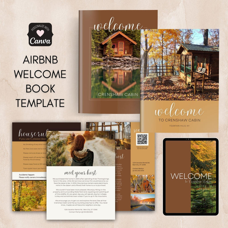 airbnb welcome book template