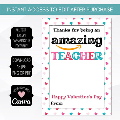 last day of school teacher appreciation gift card holder