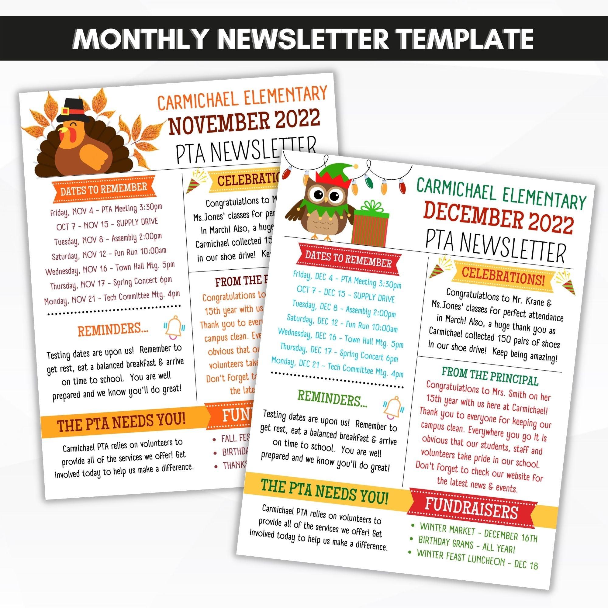 digital newsletter template
