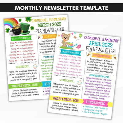 school newsletter templates