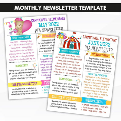 preschool newsletter template