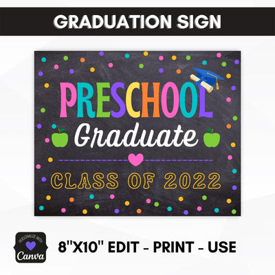 kindergarten graduation sign