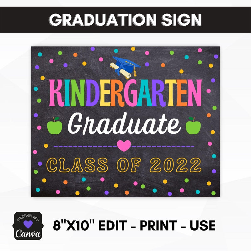 Kindergarten Graduation Sign