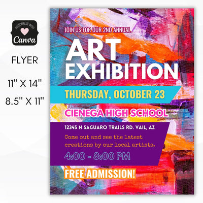 art exhibition flyer templates