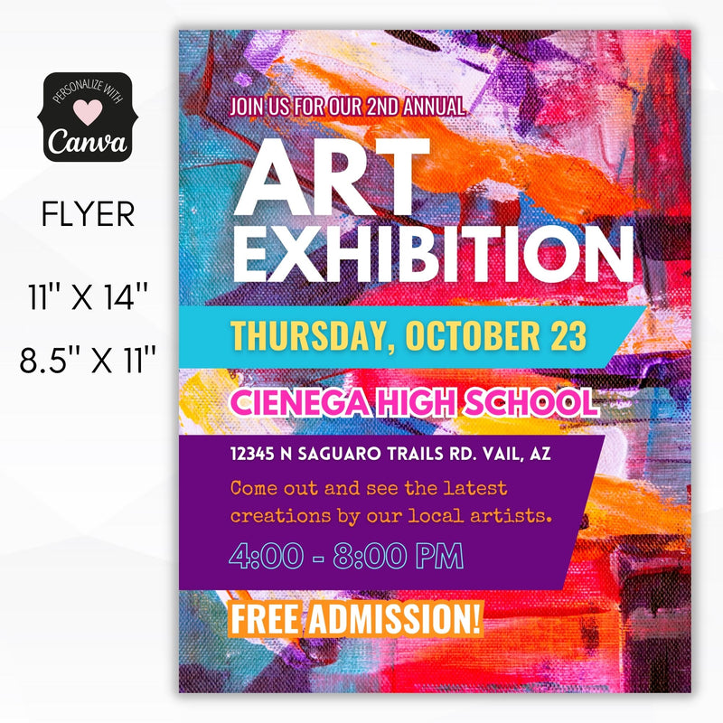 art exhibition flyer templates