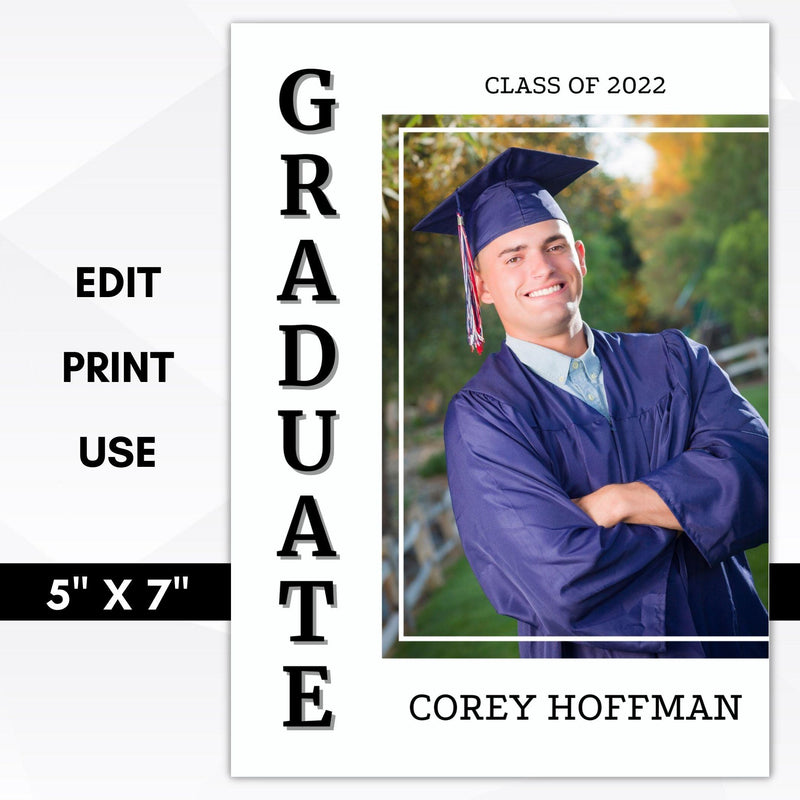 graduation announcement for guys