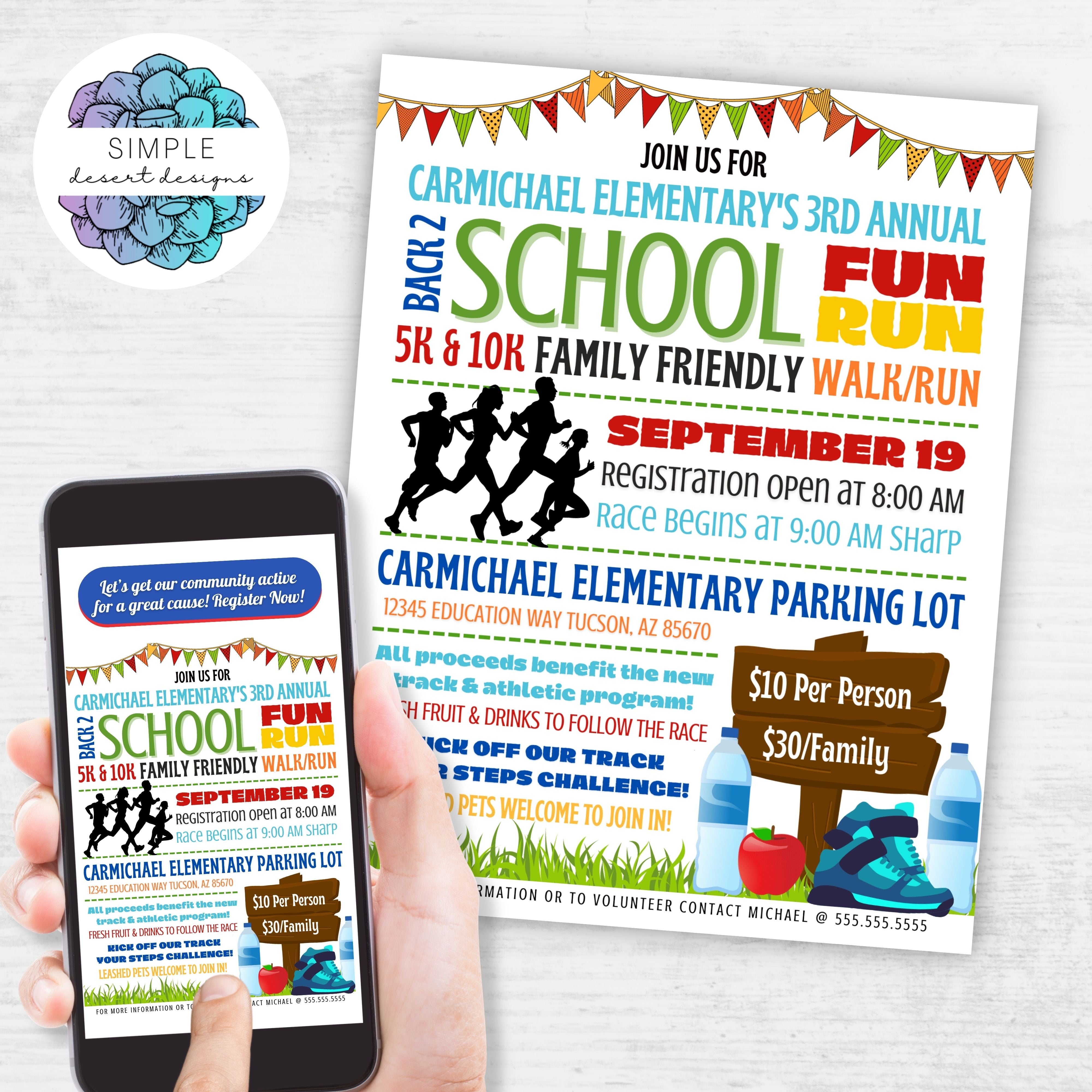  fun healthy fundraiser idea for school church or community fun run walkathon event