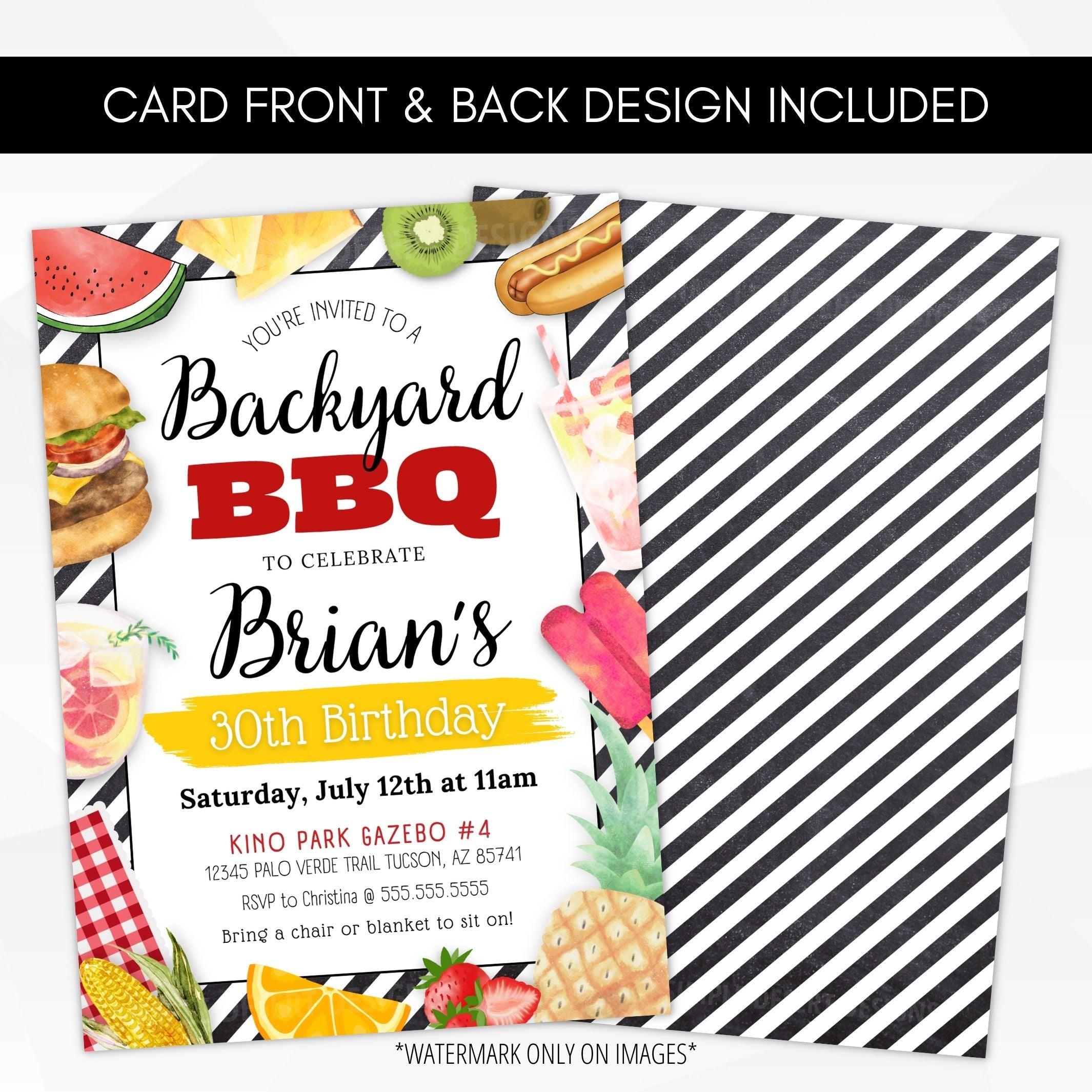 birthday bbq invite