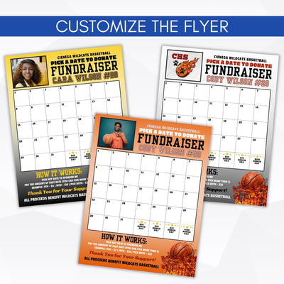 fully editable basketball fundraiser flyers