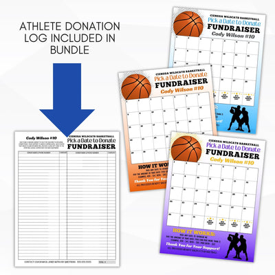 basketball fundraising event flyer