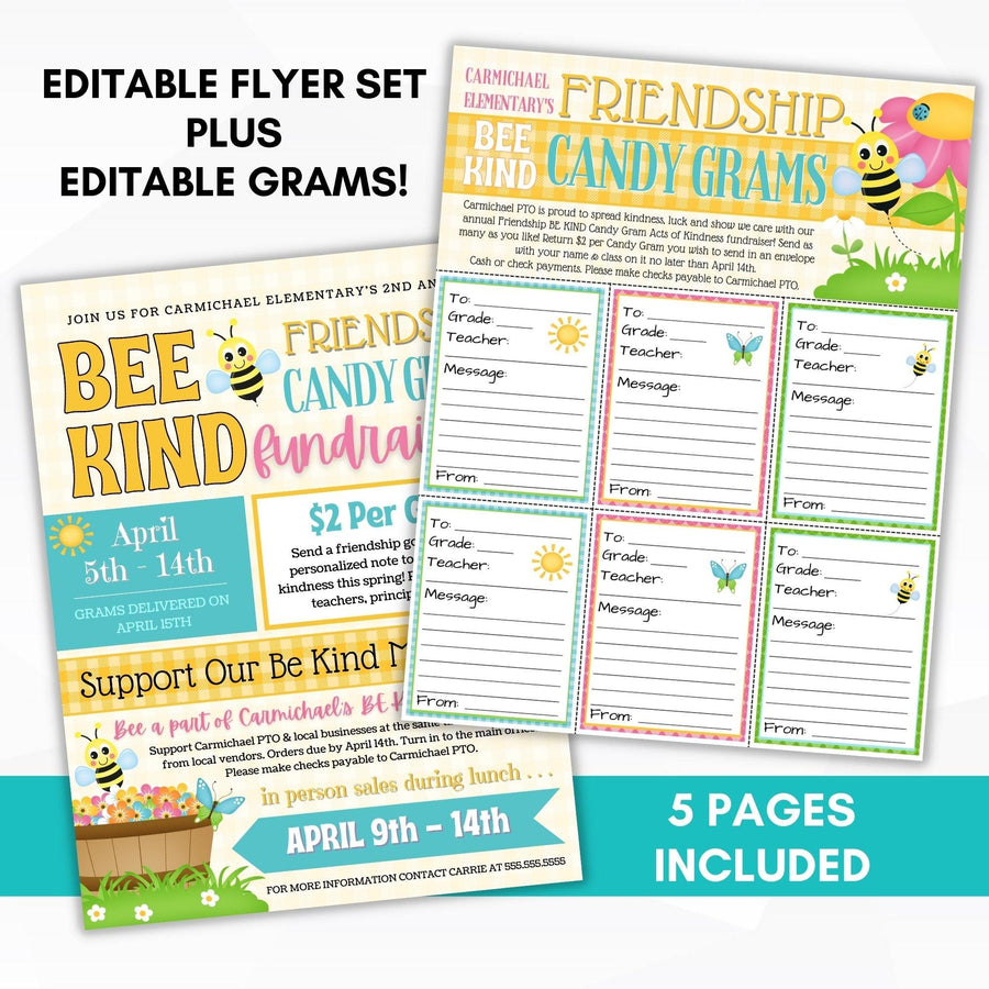 Be Kind Candy Gram Fundraiser Bundle – Simple Desert Designs