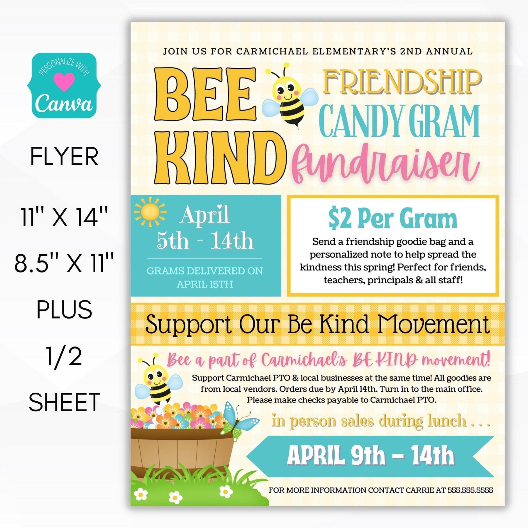 Be Kind Candy Gram Fundraiser Bundle – Simple Desert Designs