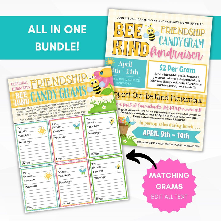 Be Kind Candy Gram Fundraiser Bundle – Simple Desert Designs
