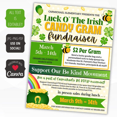 St Patricks fundraising ideas