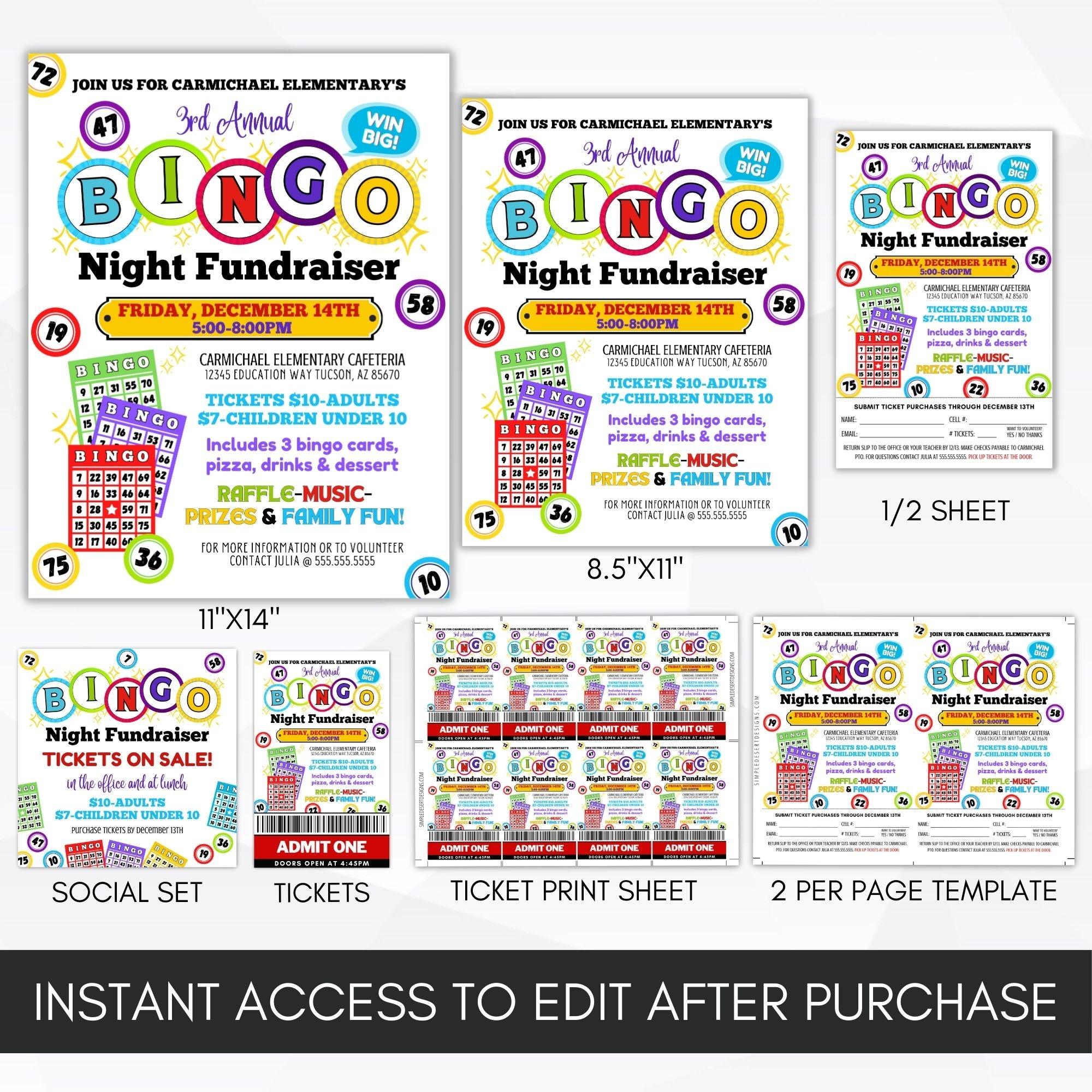 bingo fundraiser ideas