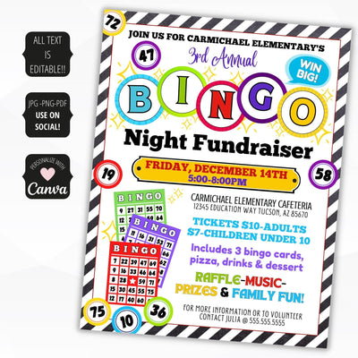 fundraiser bingo
