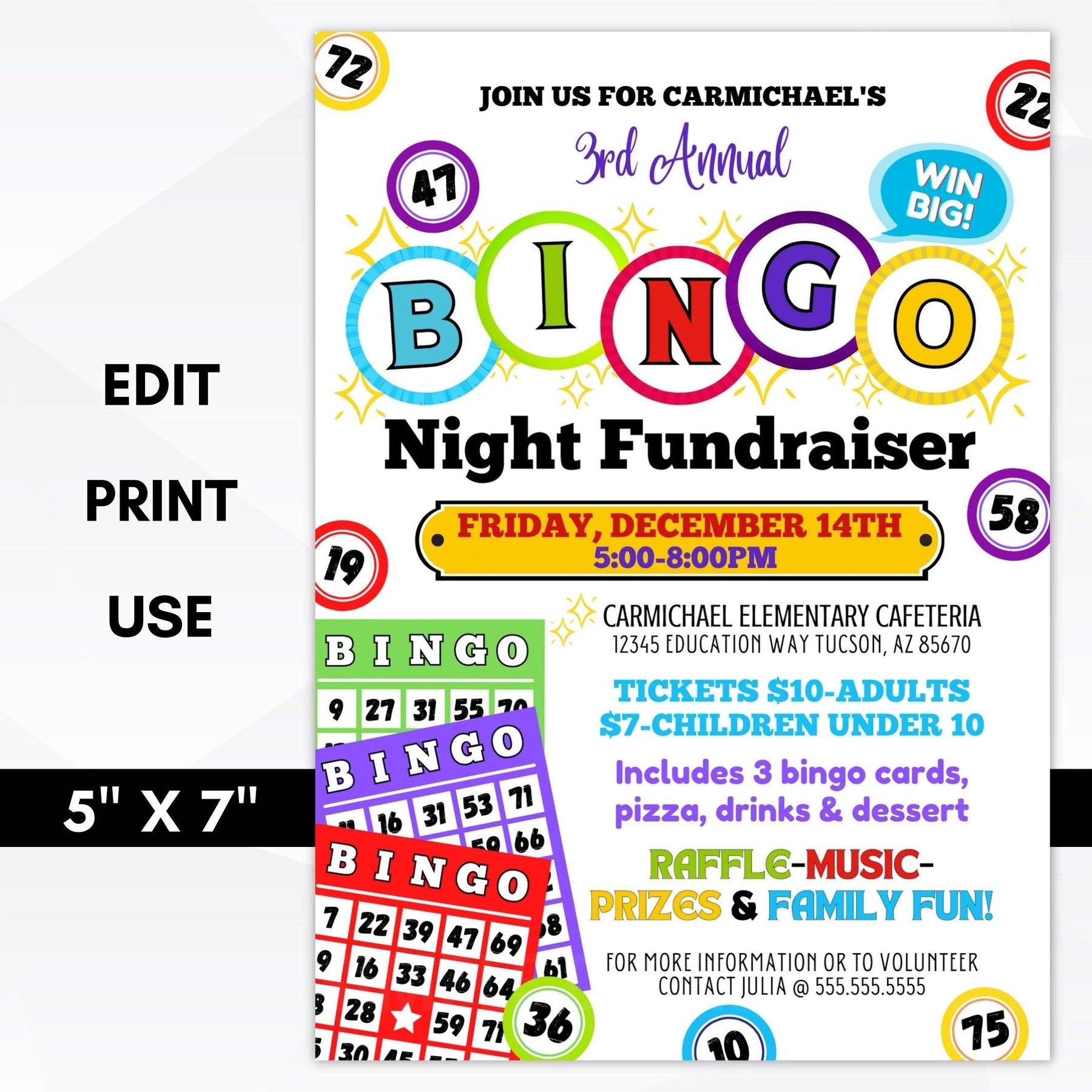 Bingo Party Invitation Template Simple Desert Designs Bingo Party Invitation Template Simple Desert Designs