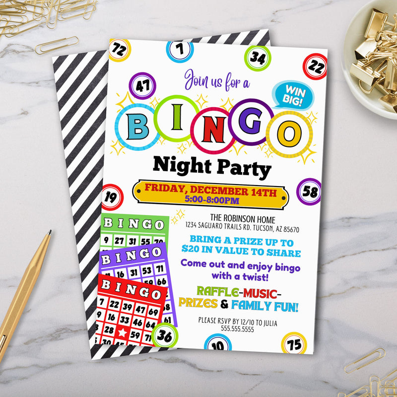 Bingo Night Party Invitation