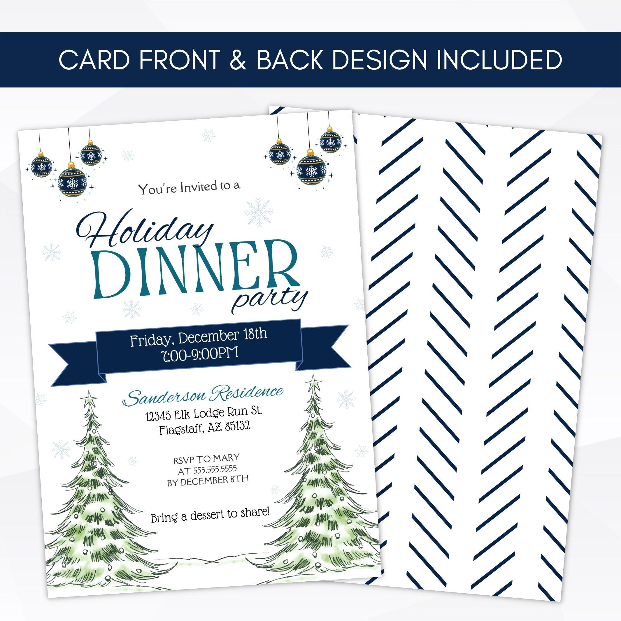 holiday office party invitation