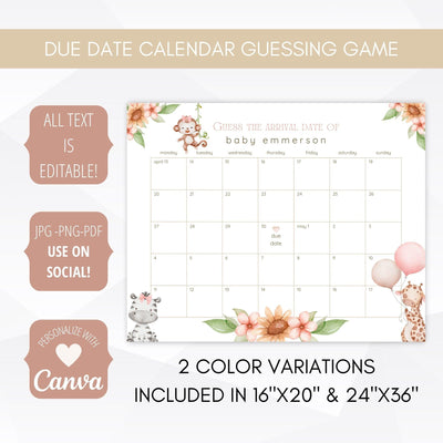 safari due date calendar