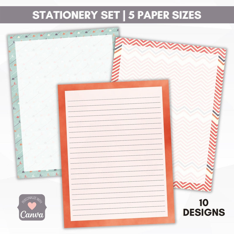 BOHO journal paper lined and unlined