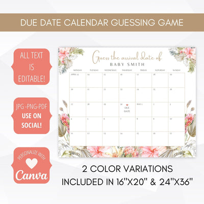 tropical due date calendar