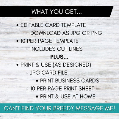 service dog ada cards