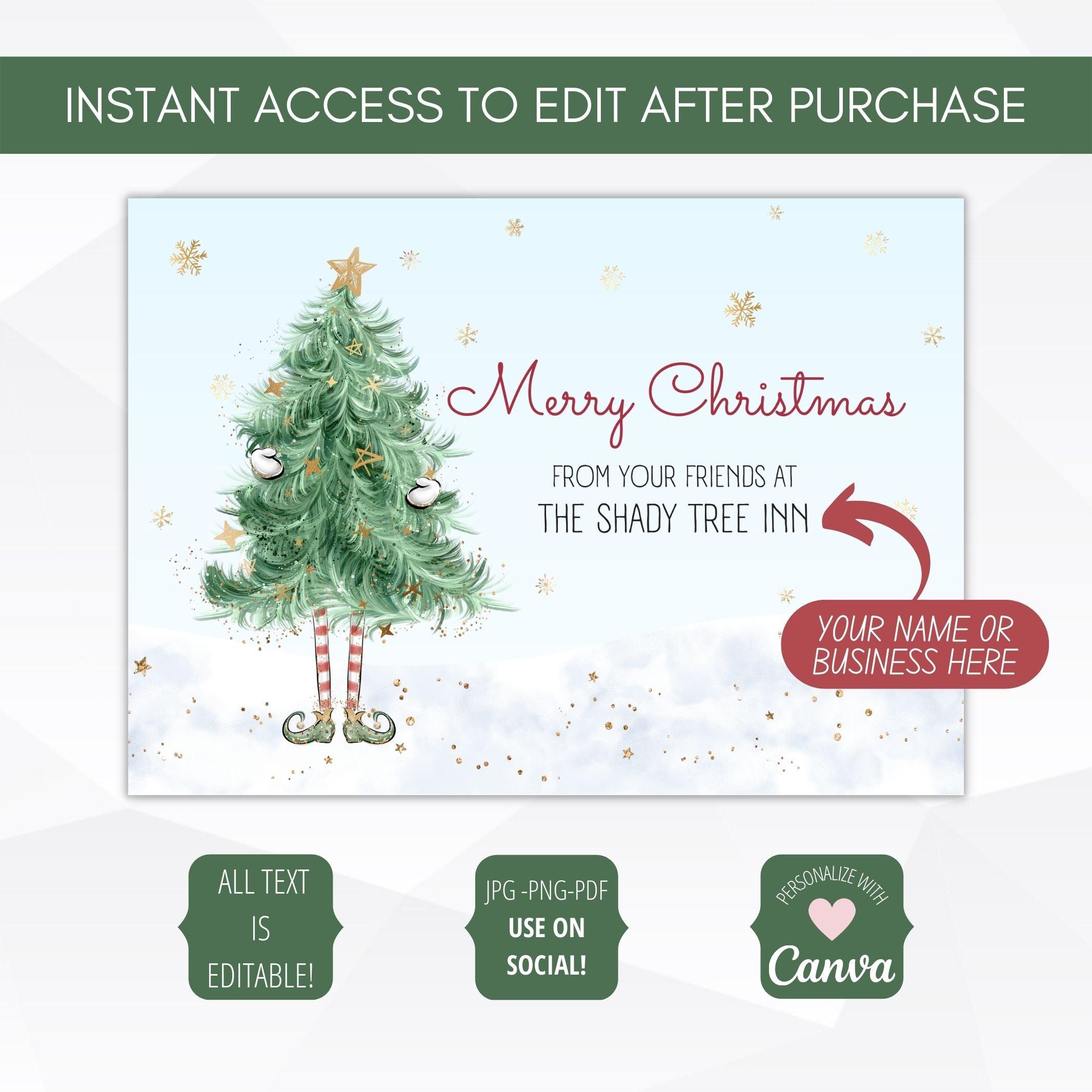 corporate christmas card whimsical