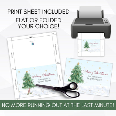 corporate christmas card editable template