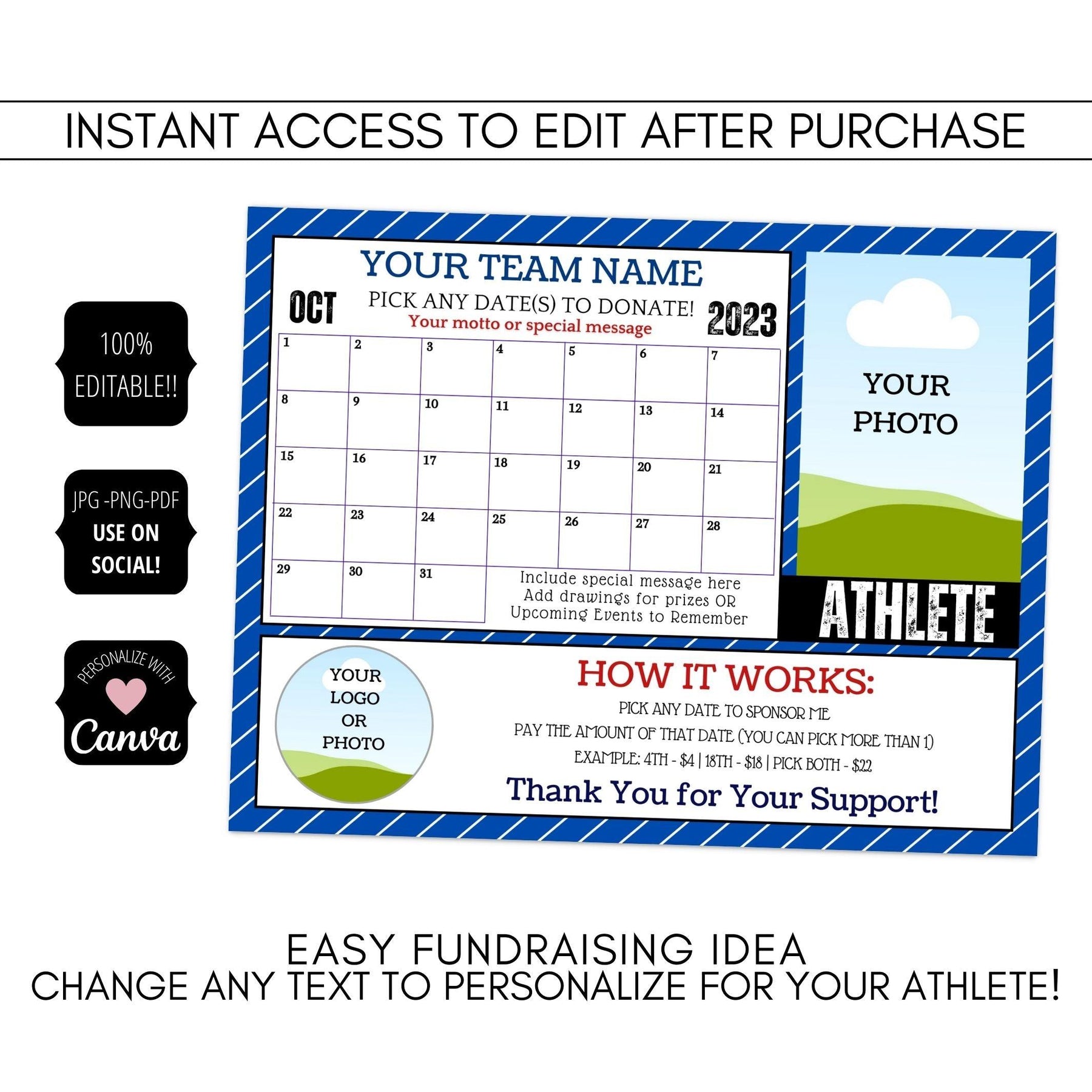 Calendar Fundraiser Templates Any Sport – Simple Desert Designs calendar-fundraiser-templates-any-sport-simple-desert-designs