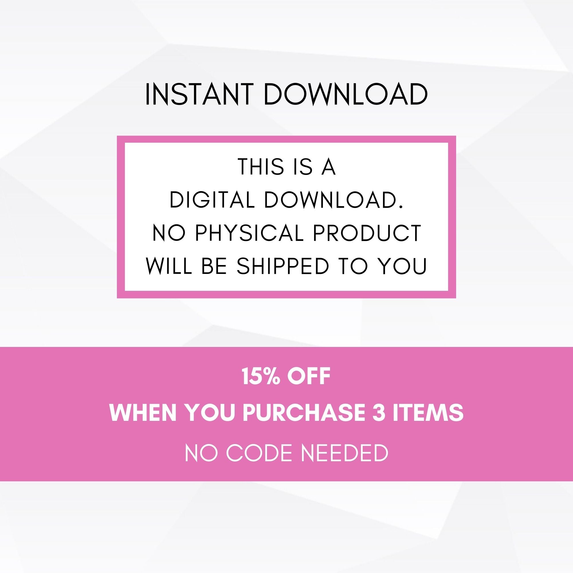 save 15 percent when you buy 3 items from simple desert designs
