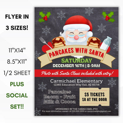 pancakes with santa flyer