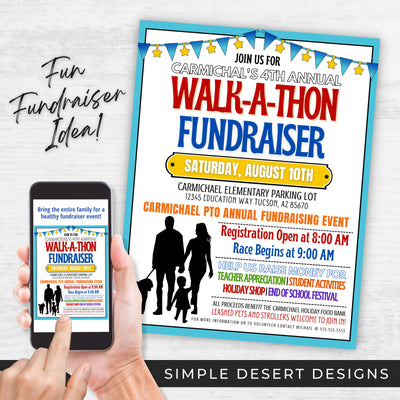 personalized charity walkathon fundraiser flyers for non profit fundraising events