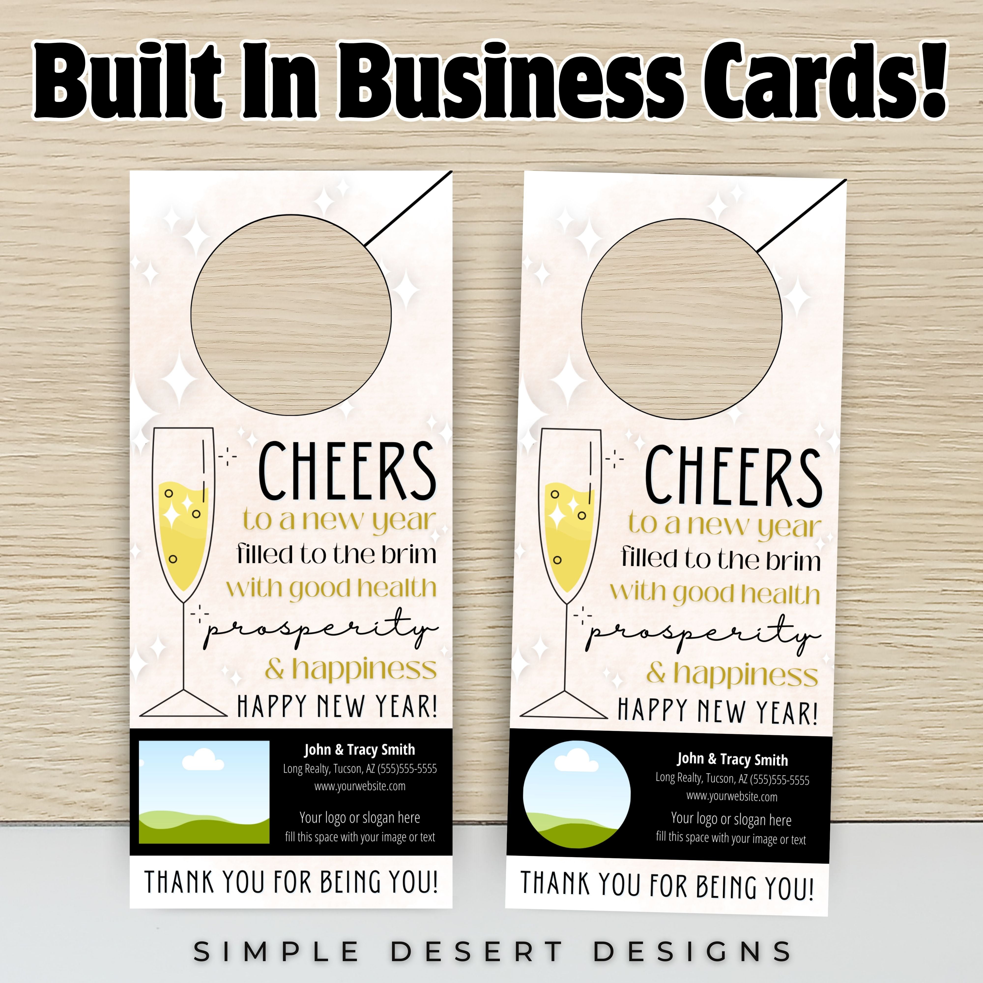 new year champagne wine pop bys for business realtors