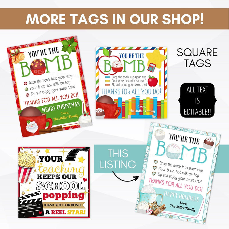 DIY instant download editable tags