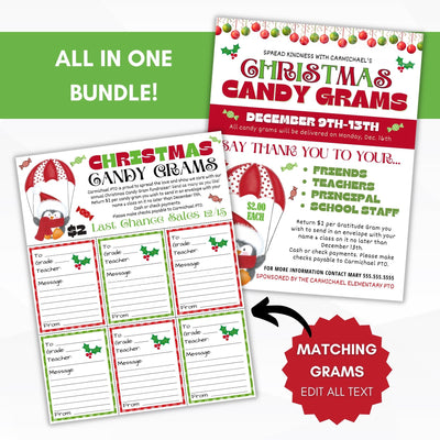 cute christmas candy gram ideas for schools work office