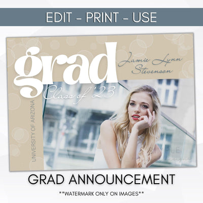 graduation announcement template