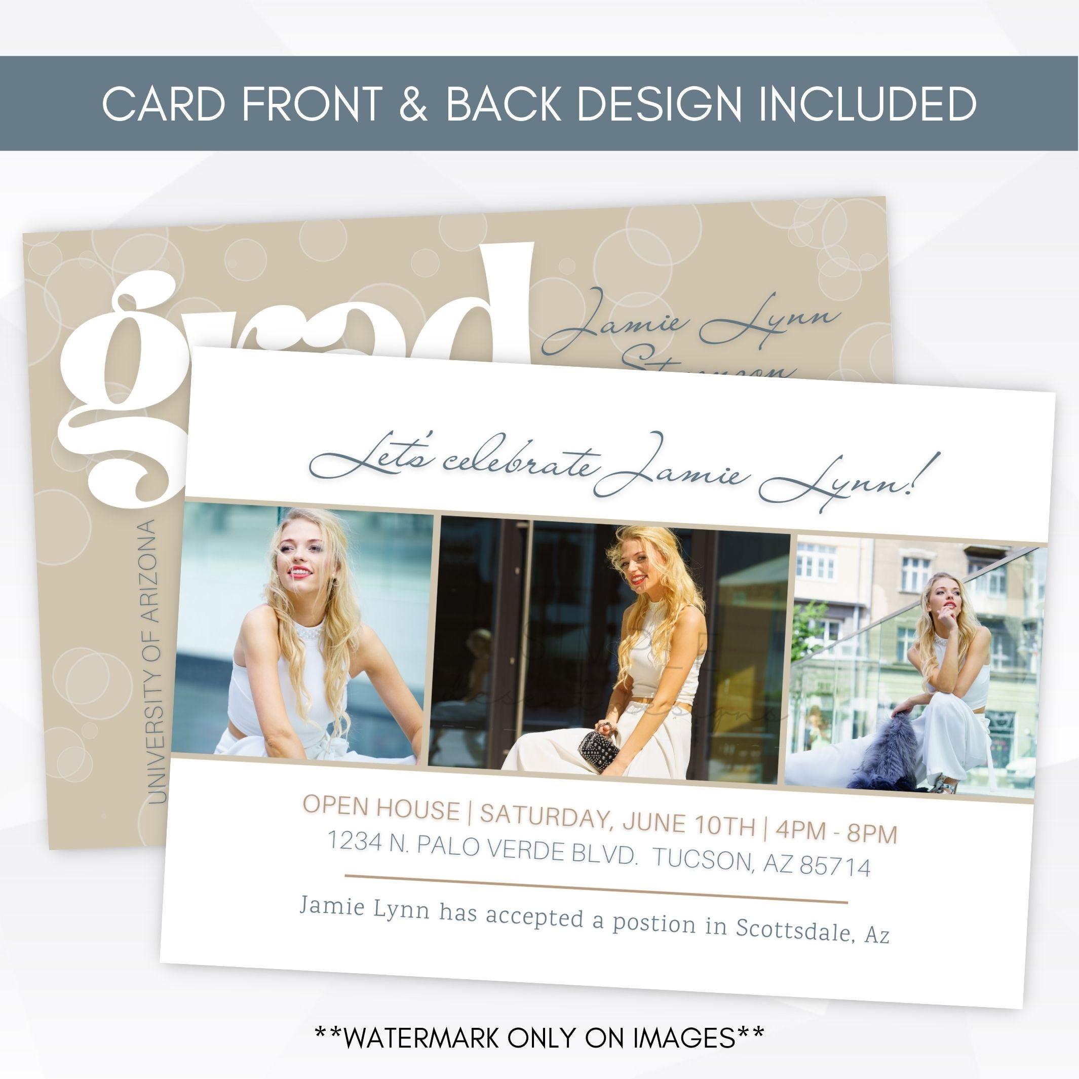 college graduation announcement