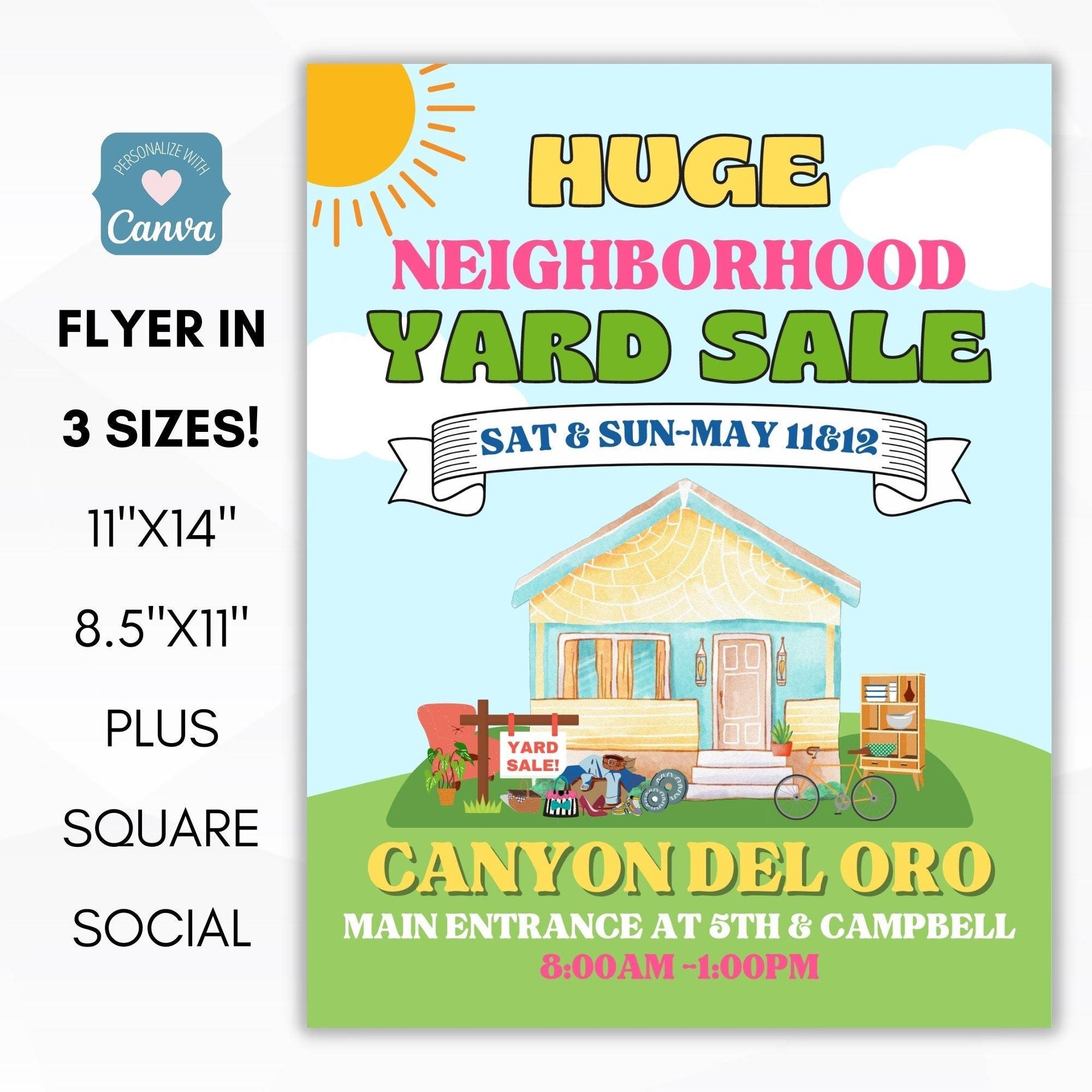Community Yard Sale HOA flyer – Simple Desert Designs community-yard-sale-hoa-flyer-simple-desert-designs