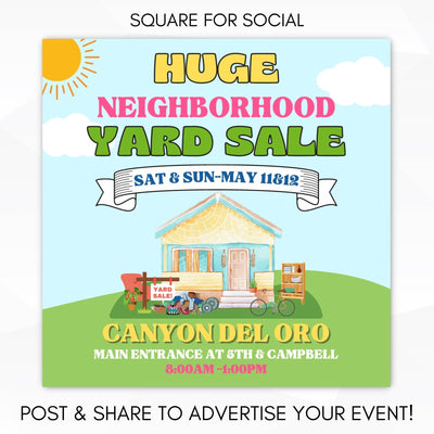 Neighborhood Yard Sale Flyer