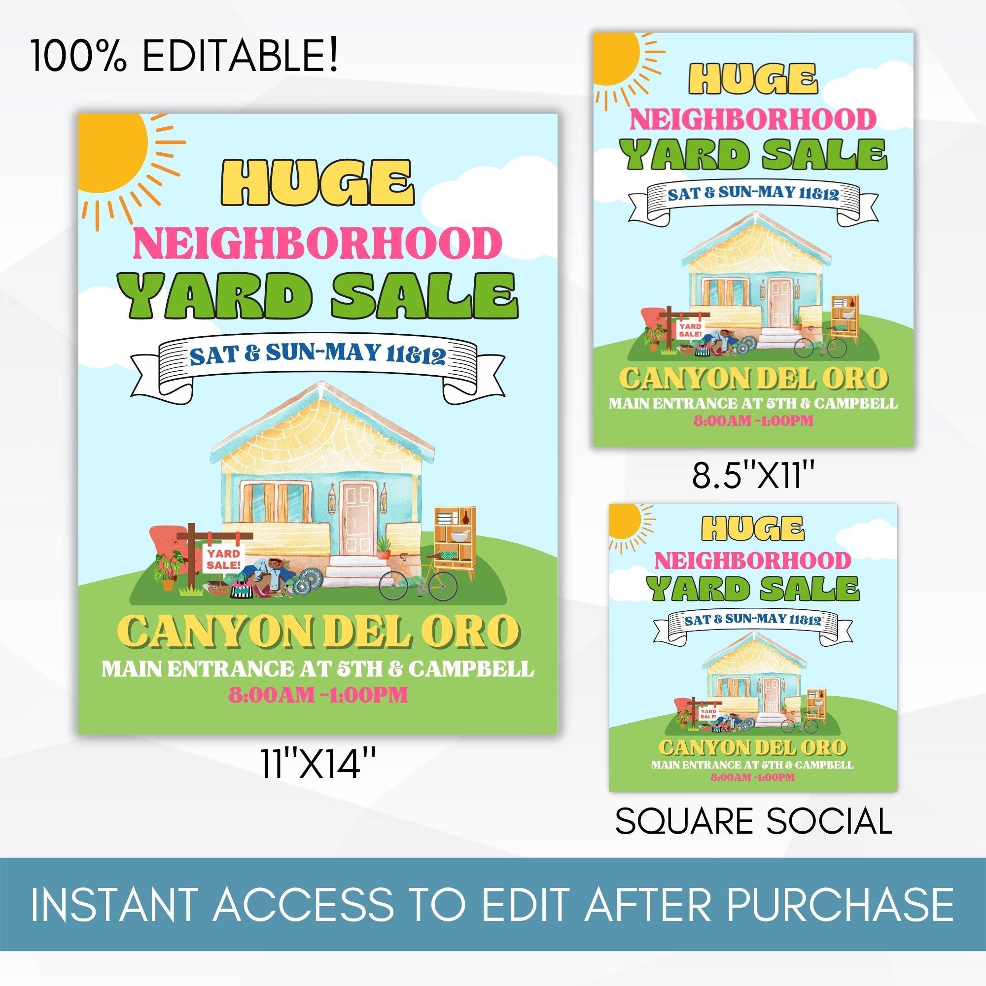 HOA yard sale